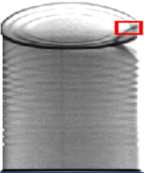 X-ray of Knocked down flanges