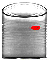 X-ray of Can with contaminant